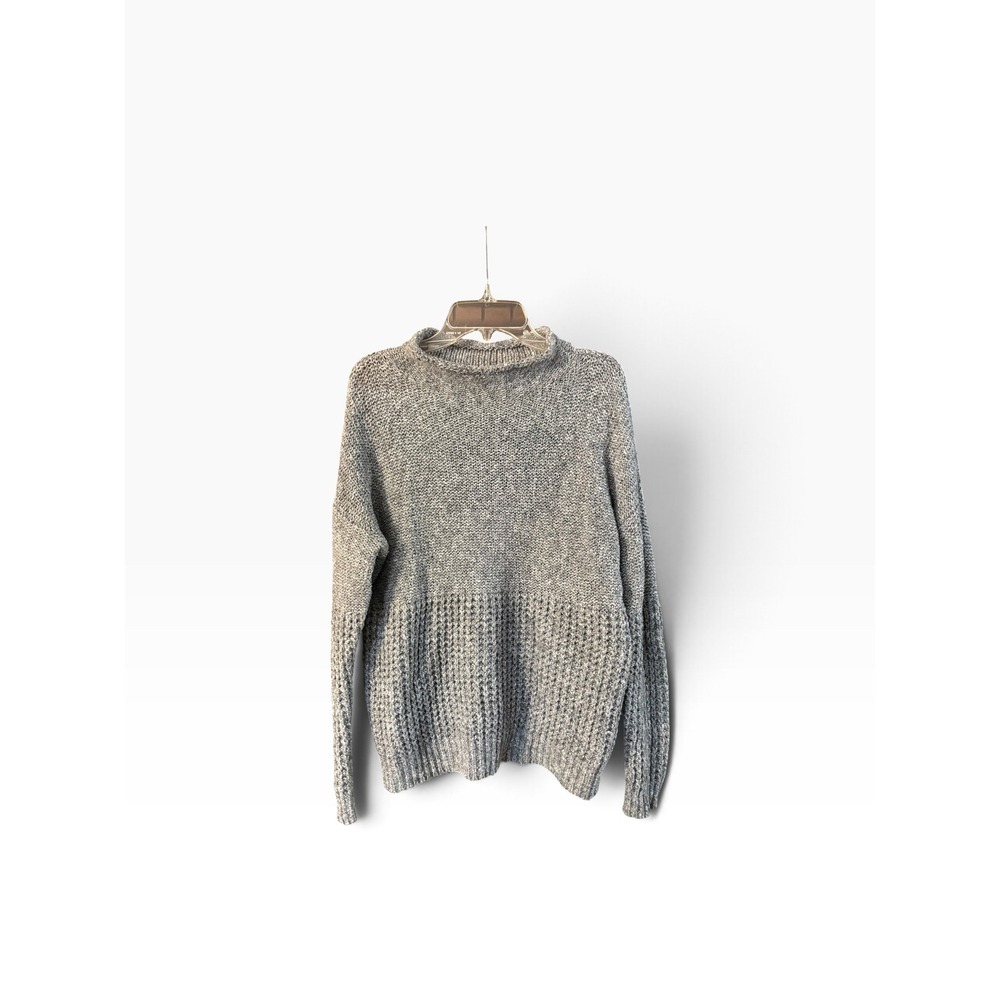 American Eagle Outfitters Womens Gray Mixed Knit Pullover Sweater Size Small